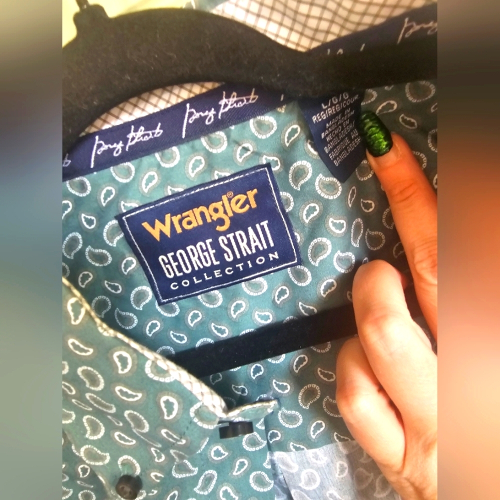 Green George Straight Shirt for Men